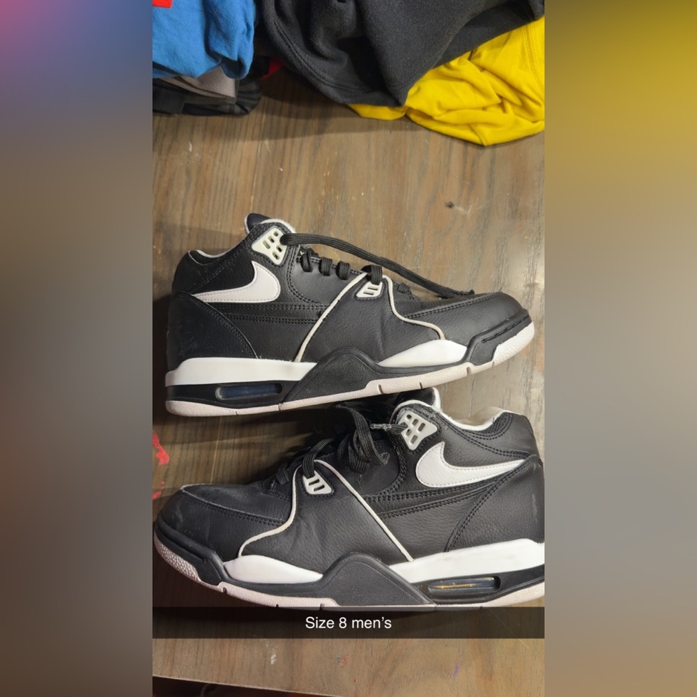Nike Black and White Sneakers with Chunky Midsole